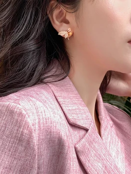 2020 Sydkorea Nye Udsøgt Krystal Sommerfugl Øreringe Mode Sød Personlighed Øreringe Elegant Dame Smykker