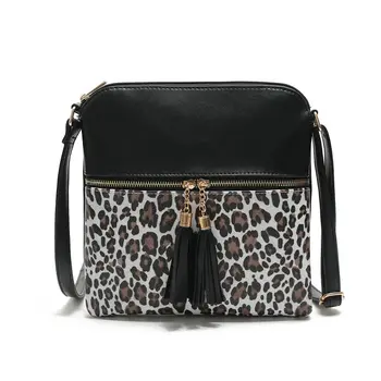 Nye Designer Skulder Taske Soft Læder Håndtaske Leopard Kvinder Messenger Tasker Crossbody Fashion Kvinder Taske Kvindelige Klap Bolsa S2265