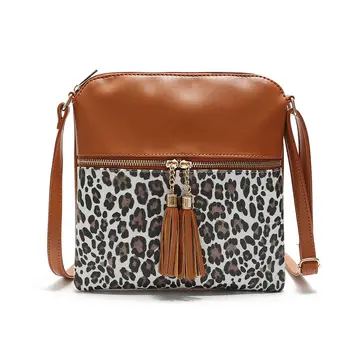 Nye Designer Skulder Taske Soft Læder Håndtaske Leopard Kvinder Messenger Tasker Crossbody Fashion Kvinder Taske Kvindelige Klap Bolsa S2265