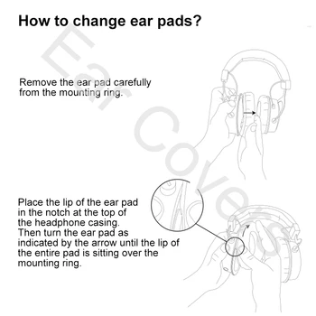Ear-Pads For Audio Technica ATH-AD500 ATH-AD500X Hovedtelefon Ørepuder, at det nye Headset Ear Pad PU Læder Sponge-Skum