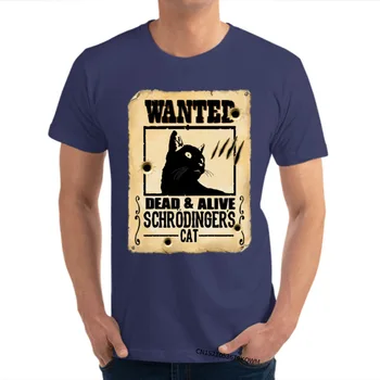 Schrodingers Kat.Pet Ønskede.Døde til Live T-Shirts til Voksne Print t-Shirts, Korte Ærmer Familie, Design-Top T-shirts Top Kvalitet