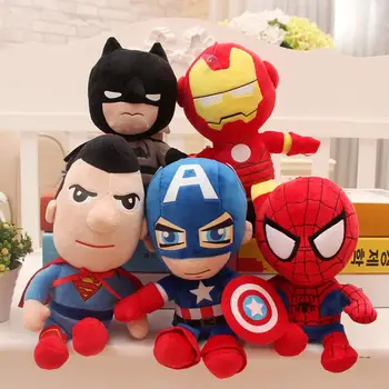 Kawaii Disney Plys Legetøj Dukke Spider-Man Iron Man, Captain America, Super Blød Helten Fyldte Legetøj Kids Fødselsdag Gave