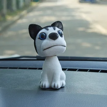 Nikkende Hund Mini Kreativ Ryster Hovedet Dog Søde Hvalp Bil Ornament Dashboard Indretning Pynt