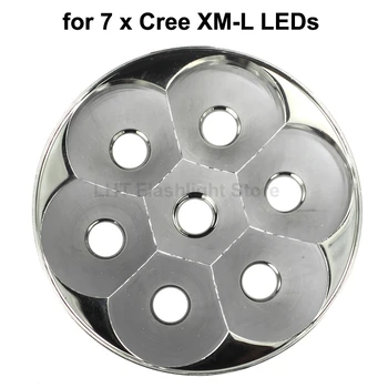 78mm (D) x 28.8 mm (H) SMO Aluminium Reflektor for 7 x Cree XML (1 pc)