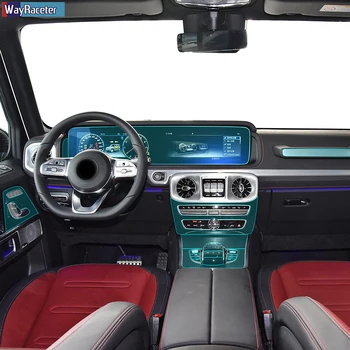Bilen Centrale Konsol Gennemsigtig beskyttelsesfilm Til Mercedes Benz G-Klasse W463 G63 AMG G500 2019-i dag Tilbehør