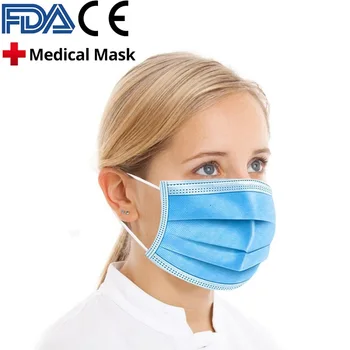 10STK-100 STK Maske Disponibel Ørekrog Ansigt Munden Masker 3 Lag Anti-Støv Maske Sikker Åndbar Munden Maske