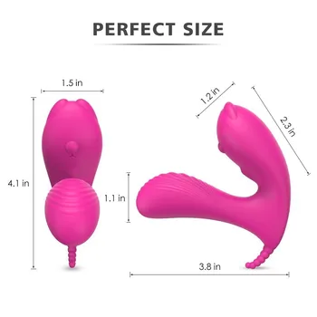 Voksen Sex Legetøj Til Kvinder, Par, Bærbare Trådløse Strapon Dildo Vibrator Lå På G-Spot Vibrator Vandtæt Klitoris Stimulator
