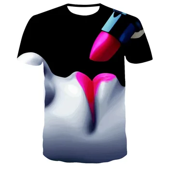 2020 Ny Mænds 3d-T-shirt Mode Læift Print Mønster Ladies T-shirt Enkel Harajuku kortærmet Top O-hals Skjorte Mænd Top