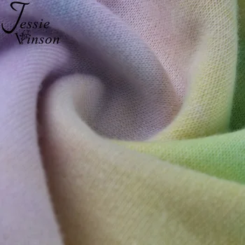 Jessie Vinson Smart Tie Dye Print Hoodie Kvinder Med Lange Ærmer Hætte Sweatshirt Efterår Og Vinter Casual Kort Hættetrøjer Pullover Top 2020