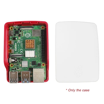 Officielle Raspberry Pi 4 Model B 4b rød-hvid ABS beskyttende tilfældet, let at installere Raspberry Pi 4B