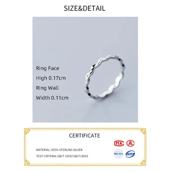 La Monada Blomst Bølge Sølv Ring Koreanske 925 Kvinder Fingerringe For Kvinder 925 Sølv Smykker Minimalistisk 925 Sølv Ring Kvindelige