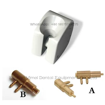 2stk Dental enkelt håndstykkeholderen med ventil tandlægestole Uint Triple Rack kasse reservedele