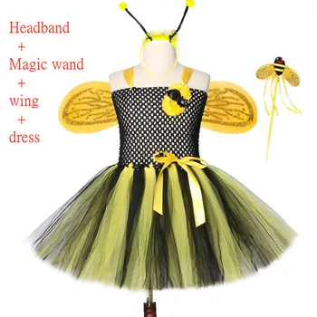 Hot Sælger Tutu Pige Kjole Børn Princess Tutu Kjoler for Piger, fødselsdagsfest Karneval, Halloween Bee Dukker Cosplay Kostume