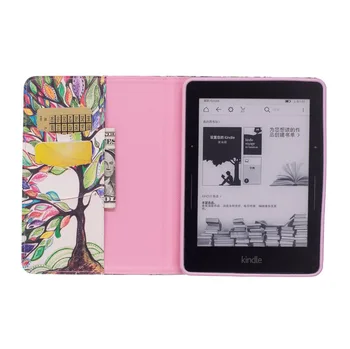 E-Bøger Tilfældet For Amazon Kindle Rejse Sag giraf Ugle Print PU Læder Cover Tilfældet For Kindle Rejse Tablet Sleeve