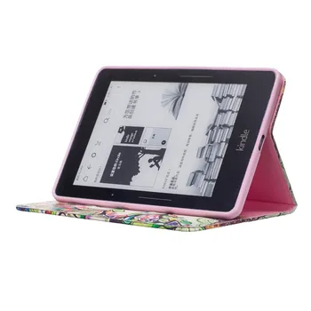 E-Bøger Tilfældet For Amazon Kindle Rejse Sag giraf Ugle Print PU Læder Cover Tilfældet For Kindle Rejse Tablet Sleeve