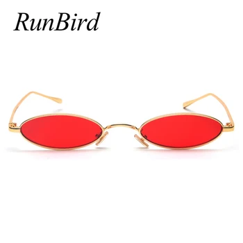 Fashion Design Kvinder Solbriller Lille Oval Ramme Sol Briller Unikke Briller Red Sjove Nuancer Gafas Oculos de sol UV400 1282R