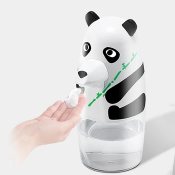 Børn Tegnefilm Panda Automatisk Vask af hænder ligent Sensor Skum Sæbe Dispenser Køkken, Badeværelse Forsyninger til Børn