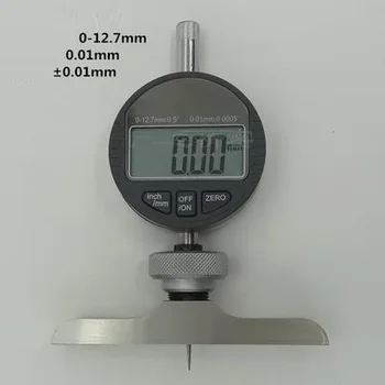 0-10 MM-12.7 MM 25,4 MM 0,01 MM dybde måler måleur med indehaveren indikator måler