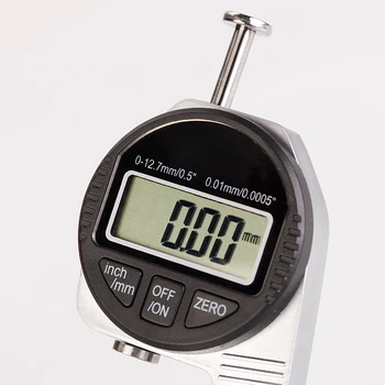 Digital Tykkelse Gauge Meter mikrometer 12,7 mm Store LCD-Elektronisk opkald Indikator Svamp Tykkelse Måle Værktøj