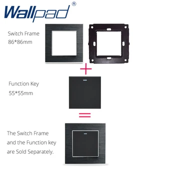 Wallpad S6 Sort Hvid 5 Pin Universal Væg Stikkontakt Med Dobbelt 3.1 Opladning via USB Porte, Modulære DIY Fri Kombination