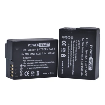 2stk DMW-BLC12 DMW BLC12 dmw blc12e Kamera Batteri + LCD-USB-Oplader til Panasonic FZ1000, FZ200, FZ300, G5, G6, G7,GH2,DMC-GX8