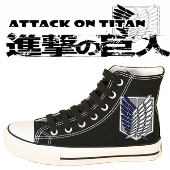 Angreb på Titan Cosplay Lærred sko af Høj kvalitet, skræddersyet Shingeki ingen kyojin Angreb på Titan Giant cosplay