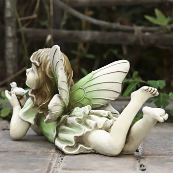 Fairy Have - Miniature Feer, Figurer, Tilbehør til Udendørs Haven Indretning