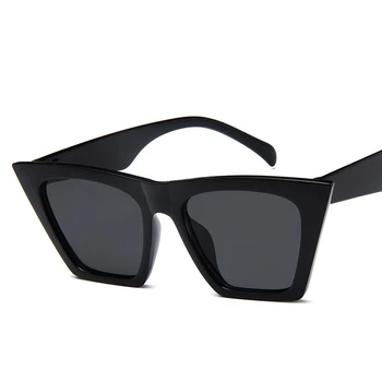 2020 Retro Cat Eye Solbriller Kvinder Brand Design Vintage Sort Sol Briller Til Kvinder Beskyttelsesbriller UV400 Lunette Soleil Femme