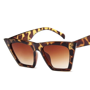 2020 Retro Cat Eye Solbriller Kvinder Brand Design Vintage Sort Sol Briller Til Kvinder Beskyttelsesbriller UV400 Lunette Soleil Femme