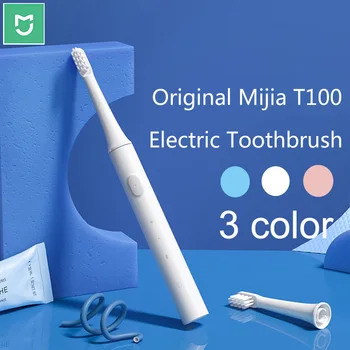 Original Xiaomi Mijia T100 Mi Smart Elektrisk Tandbørste 46 g 2 Hastighed Xiaomi Sonisk Tandbørste Kridtning mundhygiejne Zone Påmindelse
