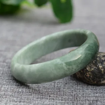 Drop Shipping Høj Kvalitet Billigere Naturlig Grøn Jade Armbånd Runde Armbånd Til Kvinder Fine Smykker