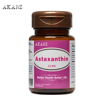 Super effekt Kridtning AKARZ Berømte mærke Astaxanthin Naturlige Hud-ansigt, krop Reducerer melanin 12MG