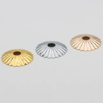 10pieces/masse 35/45mm chrysanthemum metal dækkappe hardware dekorativ skuffe lysekrone flyvende tallerken belysning tilbehør