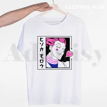 HISOKA MOROW Zoldyck Hunter X Hunter Animationsfilm t-shirts Mænd Mode Sommer T-shirts Tshirt Top Streetwear t-Shirts Harajuku Sjovt