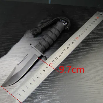 SR G10 sort fiber håndtag taktiske lige kniv sort skarp jagt kniv dykning kniv + nylon bøsning