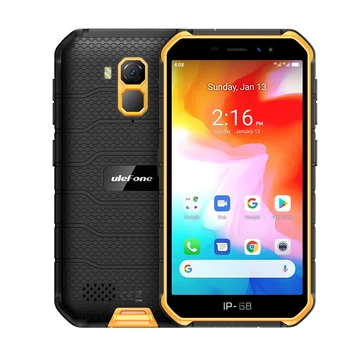 Ulefone Rustning X7 Android 10 Robust Vandtæt Smartphone 5.0-tommer 16GB, 2GB IP68/IP69K Quad-core 4000mAh NFC, 4G LTE Mobiltelefon