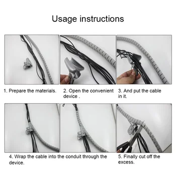 1,5 M Ledning Beskyttelse slangestuds Kabel målstregen Wire Protector Dække Rør WWO66