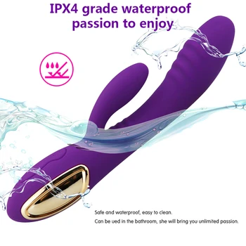 10 Hastigheder Rabbit Vibrator Sex Legetøj for kvindens G-Spot Dildo Vibrator Klitoris Stimulator Skeden Massage Masturbator Voksen Produkter
