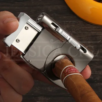 GALINER Cigar Cutter Skarpe Cigarer Punch Metal Rustfrit Stål Puncher Cigar Guillotina Lomme Cutter For Cohiba Cigarer