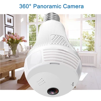 Panorama Lampe Pære til at Lyse Trådløst IP-Kamera 960P LED Lys Mini Kamera 360 Degre Fiskeøje CCTV 3D-Pære WIFI Kamera 1,3 MP