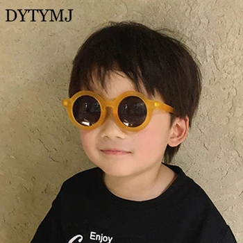 DYTYMJ Vintage Runde Solbriller til børn, Slik Farve Søde Børn Solbriller Personlighed Baby Anti-UV-solbriller til Piger Dreng