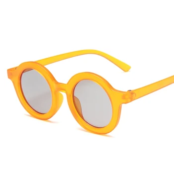 DYTYMJ Vintage Runde Solbriller til børn, Slik Farve Søde Børn Solbriller Personlighed Baby Anti-UV-solbriller til Piger Dreng