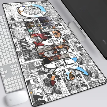 Et Stykke Gaming musemåtte Store Anime Tegnefilm Gummi musemåtte Tastatur Computer Mat PC Musemåtte med Lås Kant Game Pad Mus