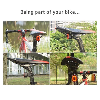 Nye Cubelite II cykel lys smart Baglygte til cykel baglygte bremse Sensing USB led Cykling vandtæt Hale lys