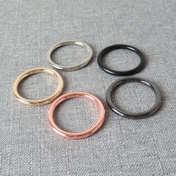 20 stk 32mm metal O-ring-rund hjul ring hardware inviteres til at spænde posen hund sele ransel DIY sy tøjet tilbehør