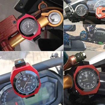 Spirit Beast Motorcykel Termometer Motocross Essories Ændret Lysende Elektronisk Ur Og Termometer Combo Kreative Værktøjer