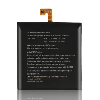 Original Batteri Til Caterpillar Cat S60 S50 S40 S30 APP-12F-F57571-CGX-111 Authenic Genopladeligt Batteri, 3800mAh