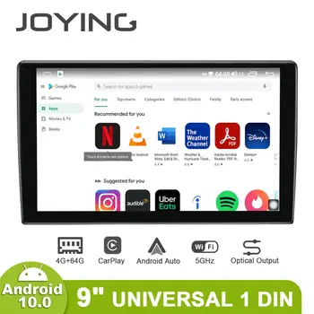 Android-10.0 9 tommer universal RDS-4GB RAM-hovedenhed understøtter 4G/Carplay 1 din støtte 3G/4G-Car Multimedia-afspiller 1280*720 IPSBT