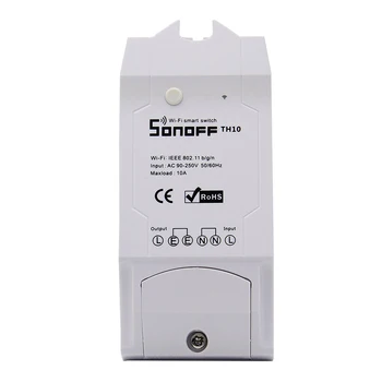 Sonoff TH 10A/16A Smart wifi Skifte Controller med temperaturføler Og Vandtæt Fugtighed Overvågning home automation