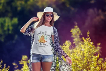 Sommer Fashion Kvinder Dyr Brev Print T-Shirt Med O Hals Løs Tee Casual-Kortærmet Top Sjove Grafiske Grundlæggende Tee Tøj